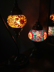 My lanterns from the Grand Bazaar. ~$40 for the loveliest lighting I've ever had!