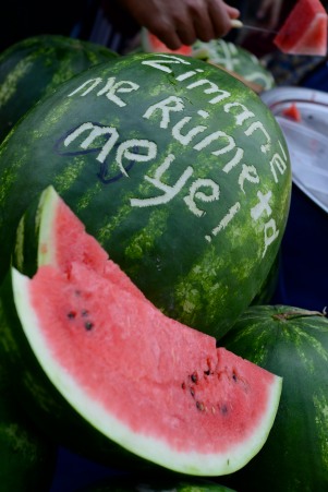 I couldn't translate this watermelon, but it tasted good!